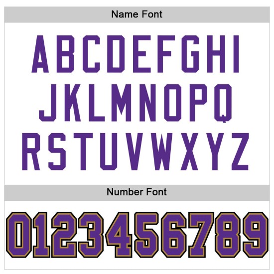 Maillot de football authentique personnalisé en maille blanc violet et vieil or Maillot de football authentique personnalisé en maille blanc violet et vieil or