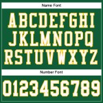 Maillot de football authentique personnalisé en maille vert Kelly blanc-or Maillot de football authentique personnalisé en maille vert Kelly blanc-or