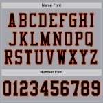 Maillot de football authentique personnalisé gris, noir et orange Maillot de football authentique personnalisé gris, noir et orange