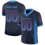 Maillot de football personnalisé bleu marine et rouge en maille Drift Fashion Maillot de football personnalisé bleu marine et rouge en maille Drift Fashion