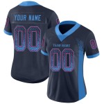 Maillot de football personnalisé bleu marine et rouge en maille Drift Fashion Maillot de football personnalisé bleu marine et rouge en maille Drift Fashion