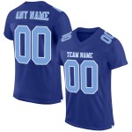 Maillot de football authentique en maille bleu clair et blanc Royal personnalisé Maillot de football authentique en maille bleu clair et blanc Royal personnalisé