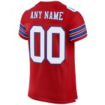 Maillot de football authentique personnalisé en maille rouge, blanc et royal Maillot de football authentique personnalisé en maille rouge, blanc et royal